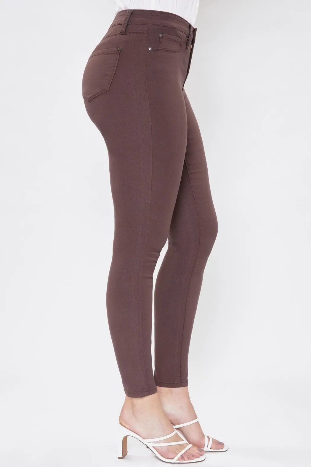 Women's Hyperstretch Mid Rise Skinny Pants, Cocoa