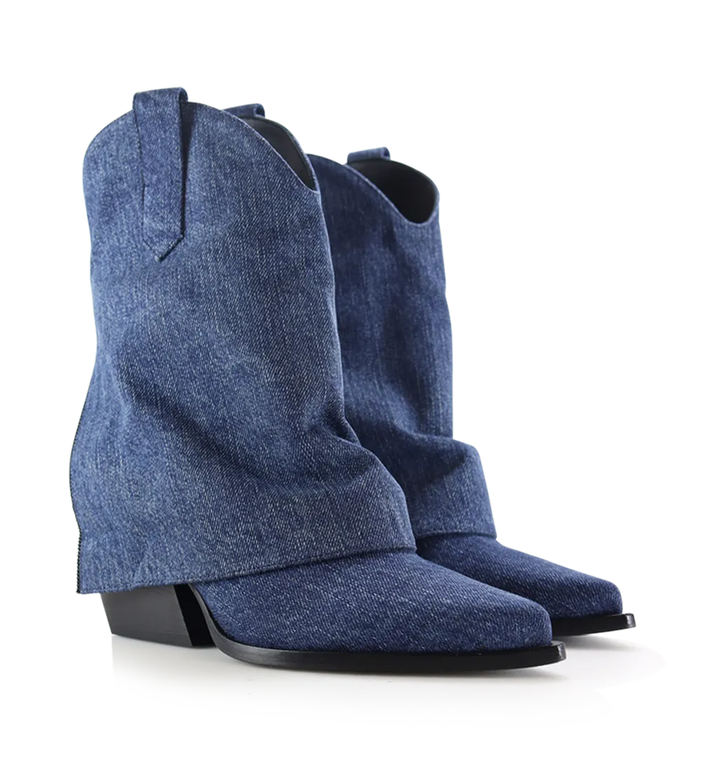 Zorro 60 støvler, denim